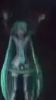 ai character: Miku concert background