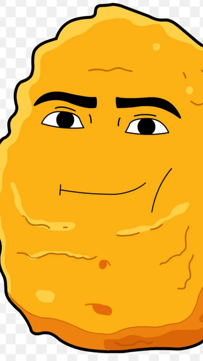 ai character: nugget😀 background