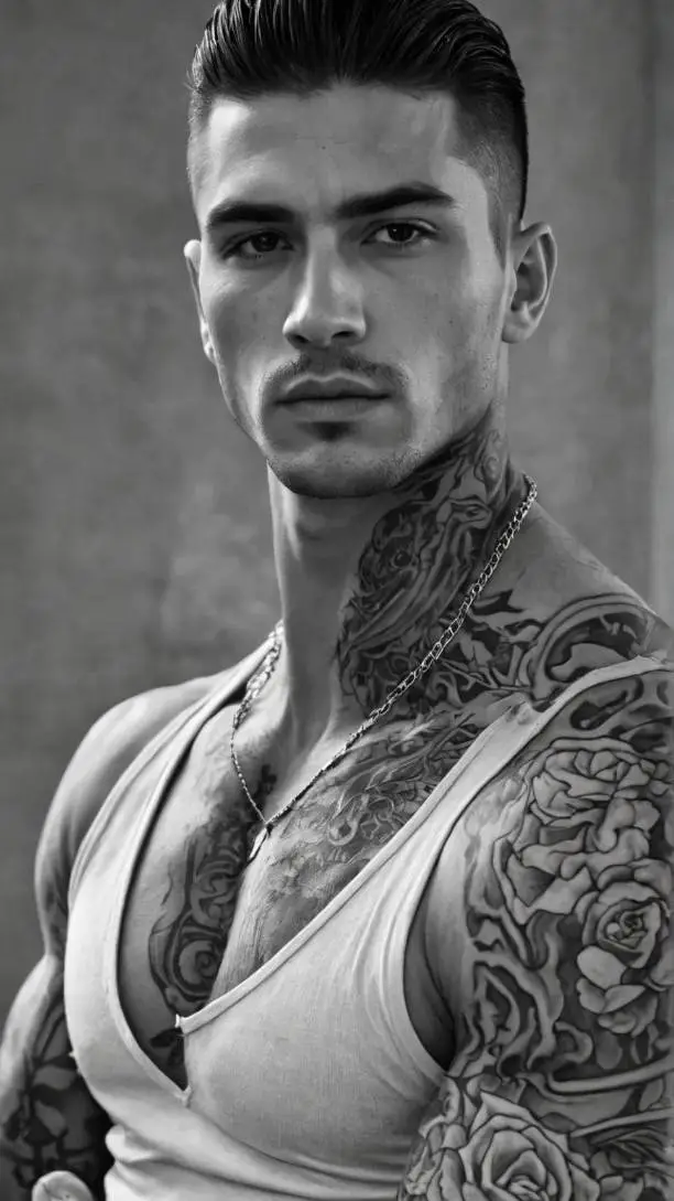 ai character: Malcolm Garcia  background