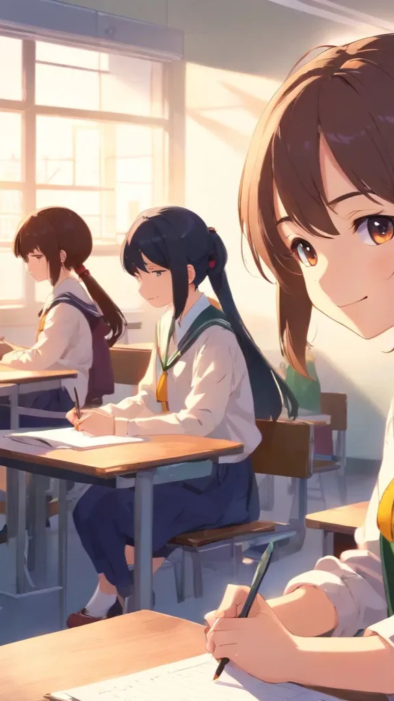 ai character: All girl school background