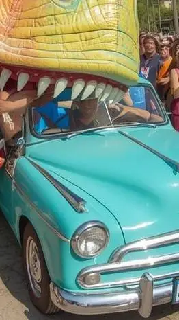 ai character: Crocodile Stunt Dr background