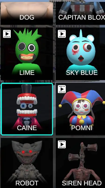 ai character: Caine background