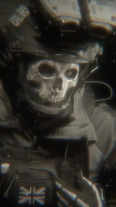 ai character: Ghost Simon Riley  background