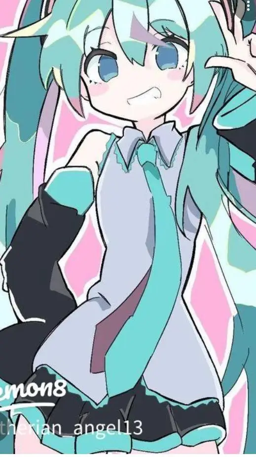 ai character: hatsune miku  background