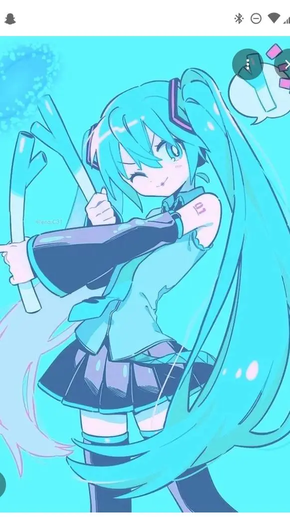 ai character: hatsune miku background