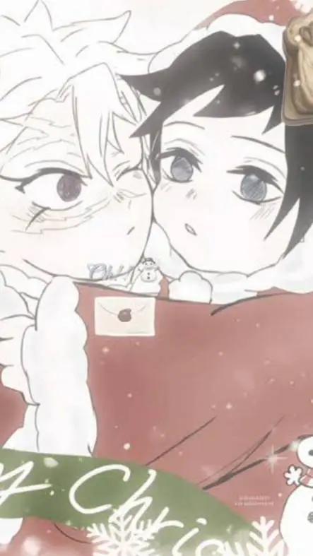 ai character: Sangiyuu/Christmas background