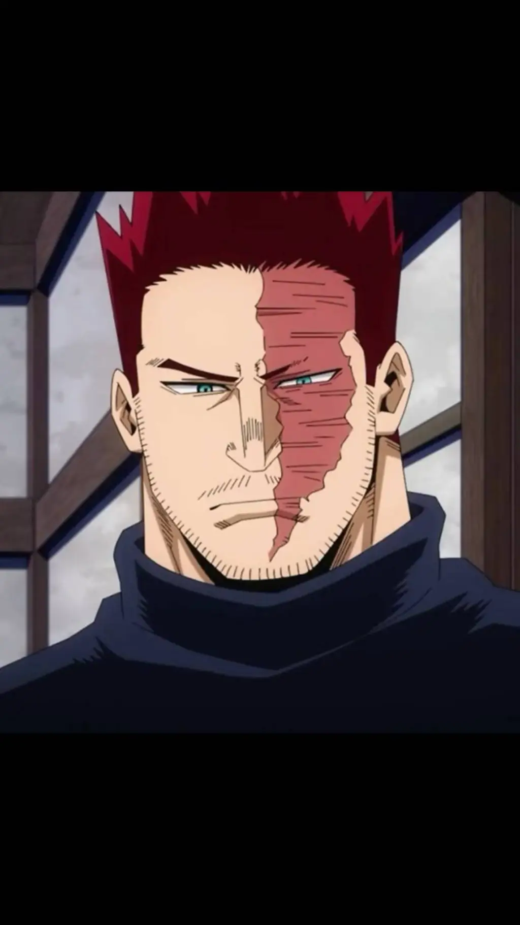 ai character: Enji Todoroki  background