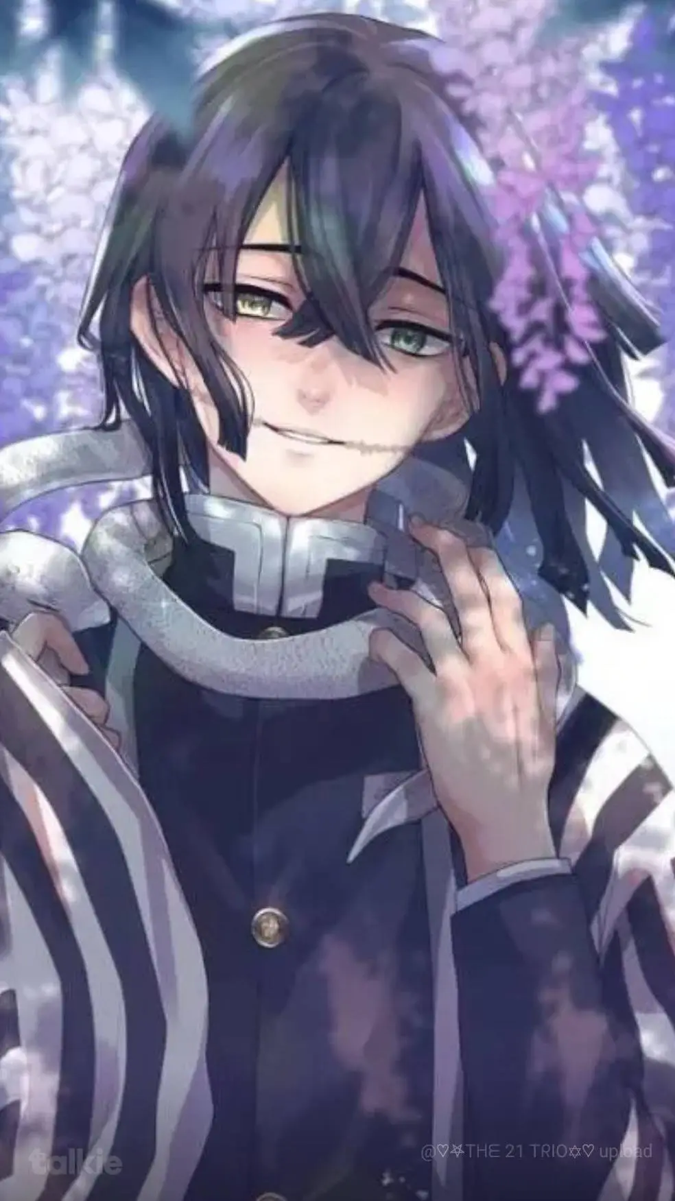 ai character: 🐍~🤍Obanai🖤~🐍 background