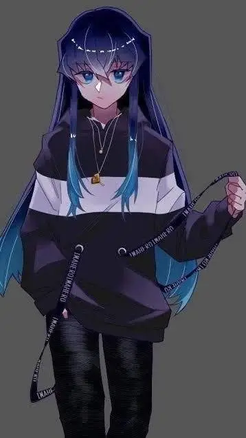 ai character: 🖤muichiro🩵 background