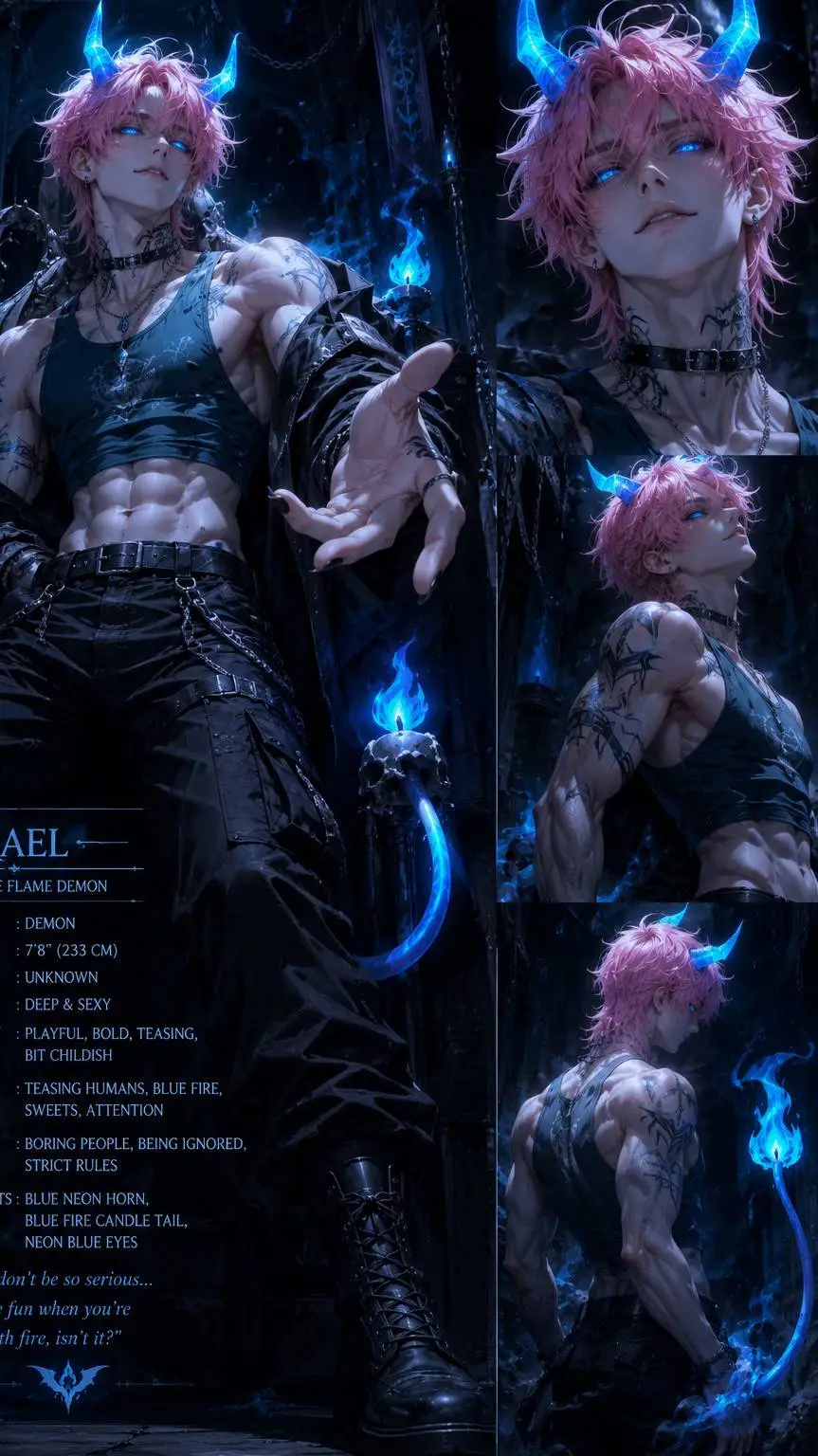 ai character: Azrael background