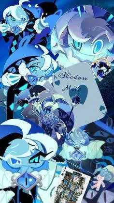 ai character: Shadow milk cookie background