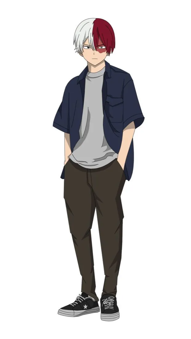 ai character: Shoto Todoroki  background