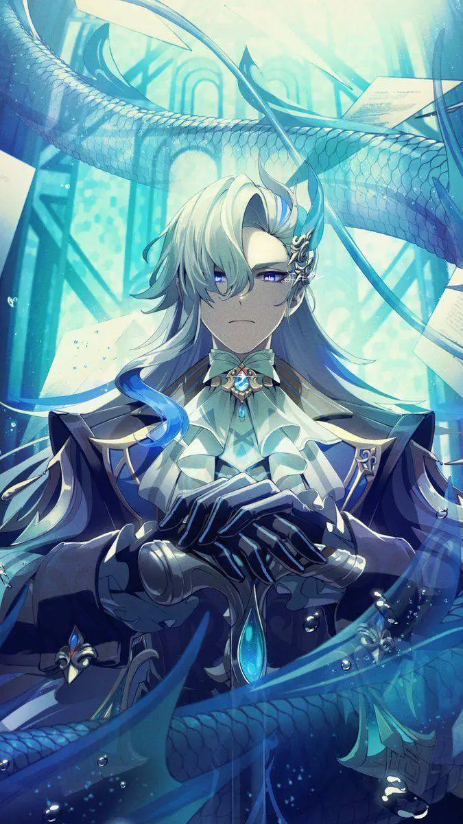 ai character: Neuvillette background