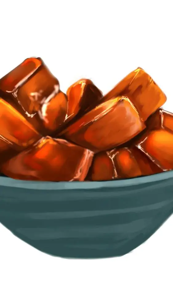 ai character: Stir fried chicken background