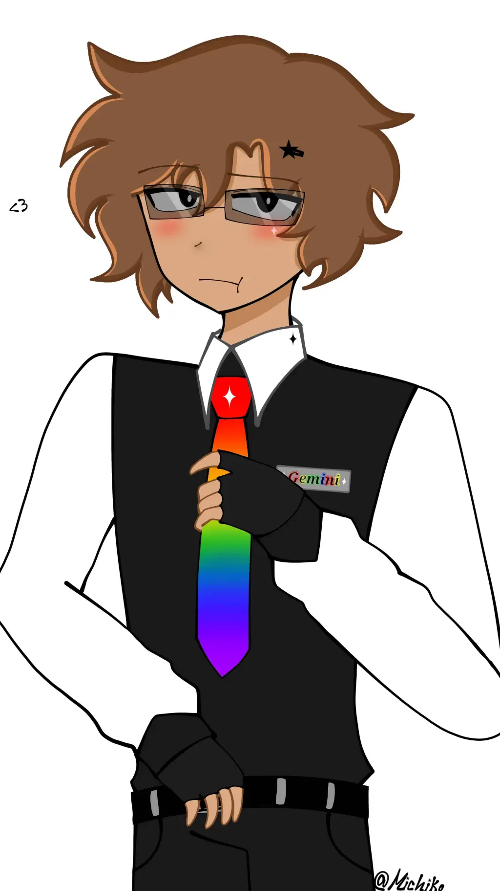 ai character: Gemini ✦  background
