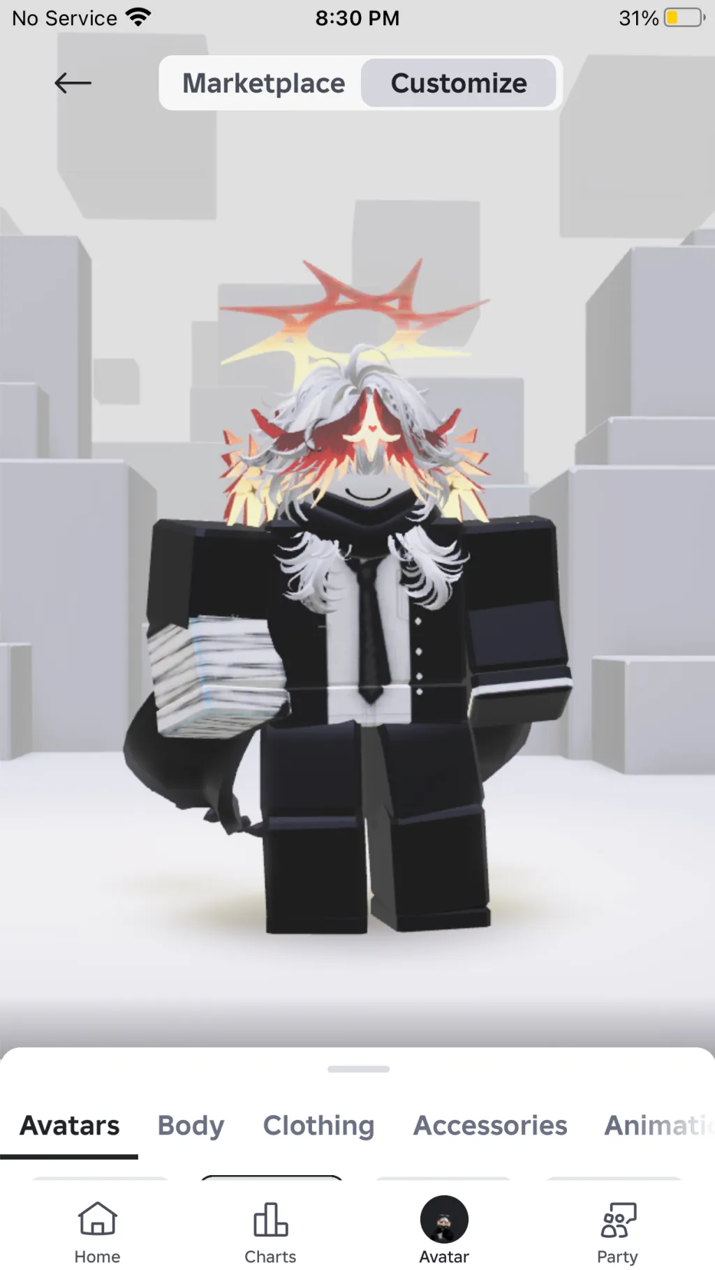 ai character: Im back! background