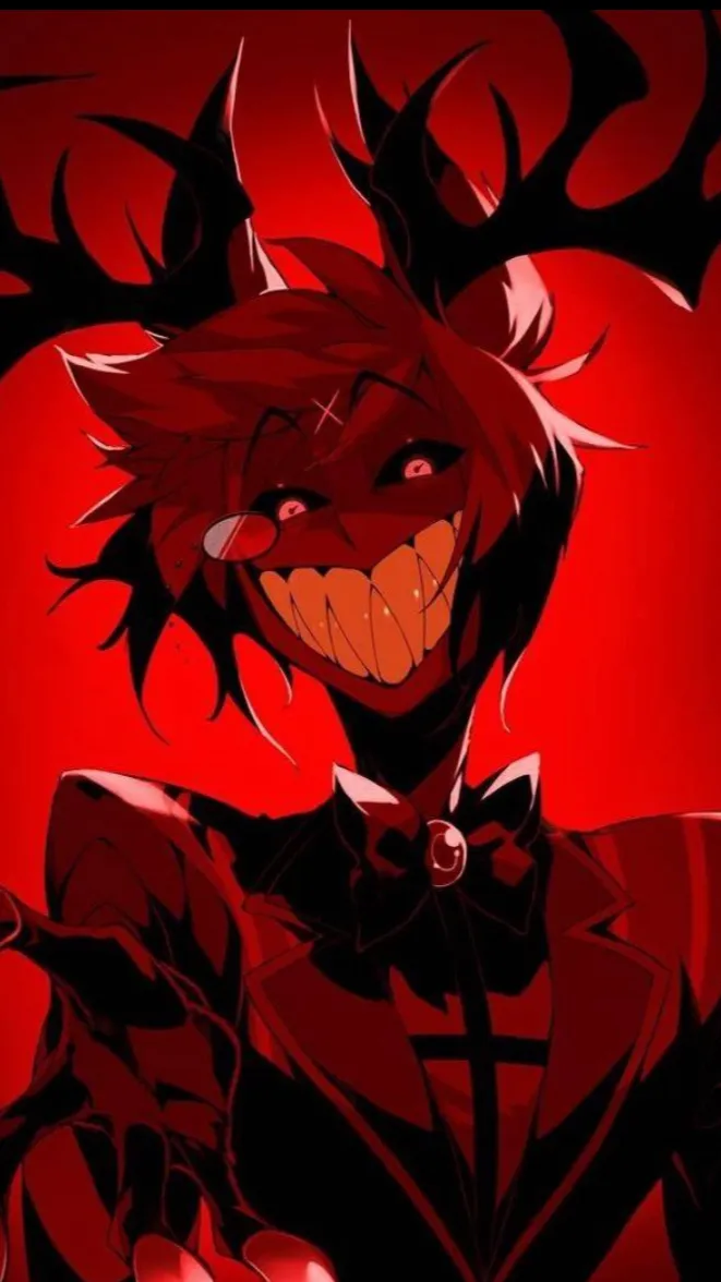 ai character: Alastor and vox background