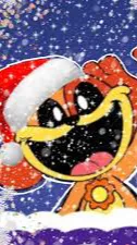 ai character: Sc X Xmas background