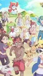 ai character: alola beach background