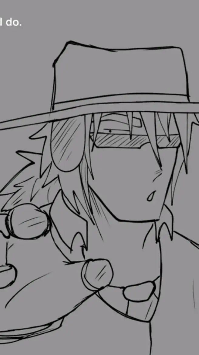 ai character: DOUBLE FEDORA background