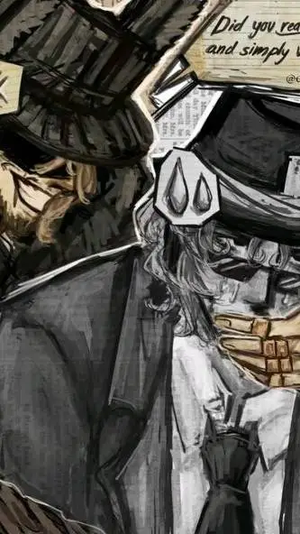 ai character: ! DOUBLE FEDORA ¡ background