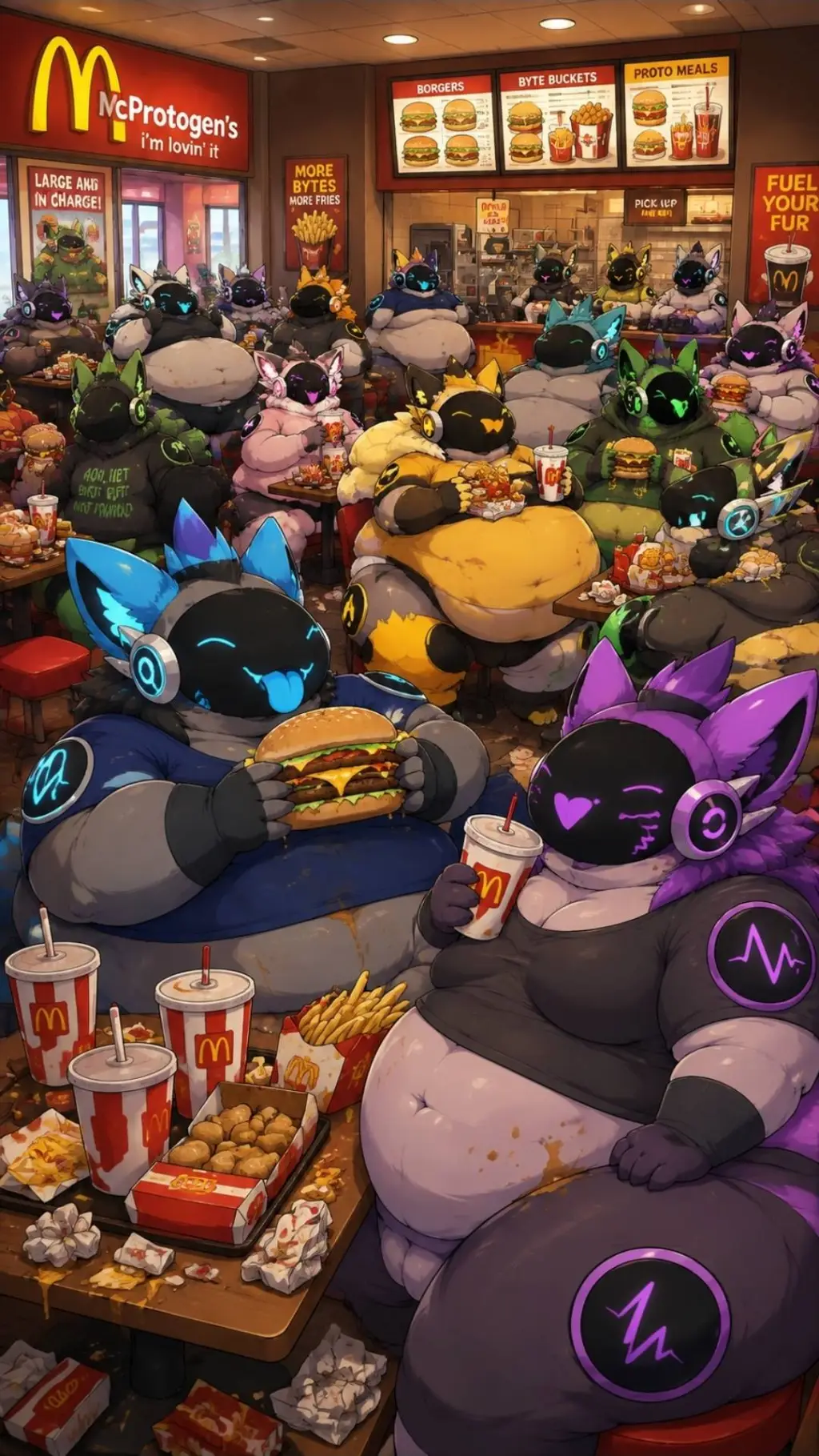 ai character: Protogen World background