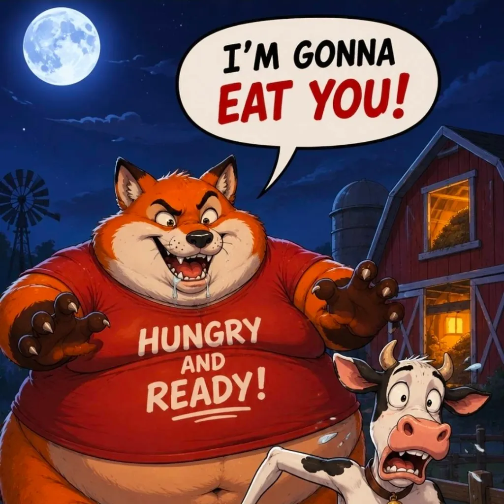 chat with ai character: Fatfur vore