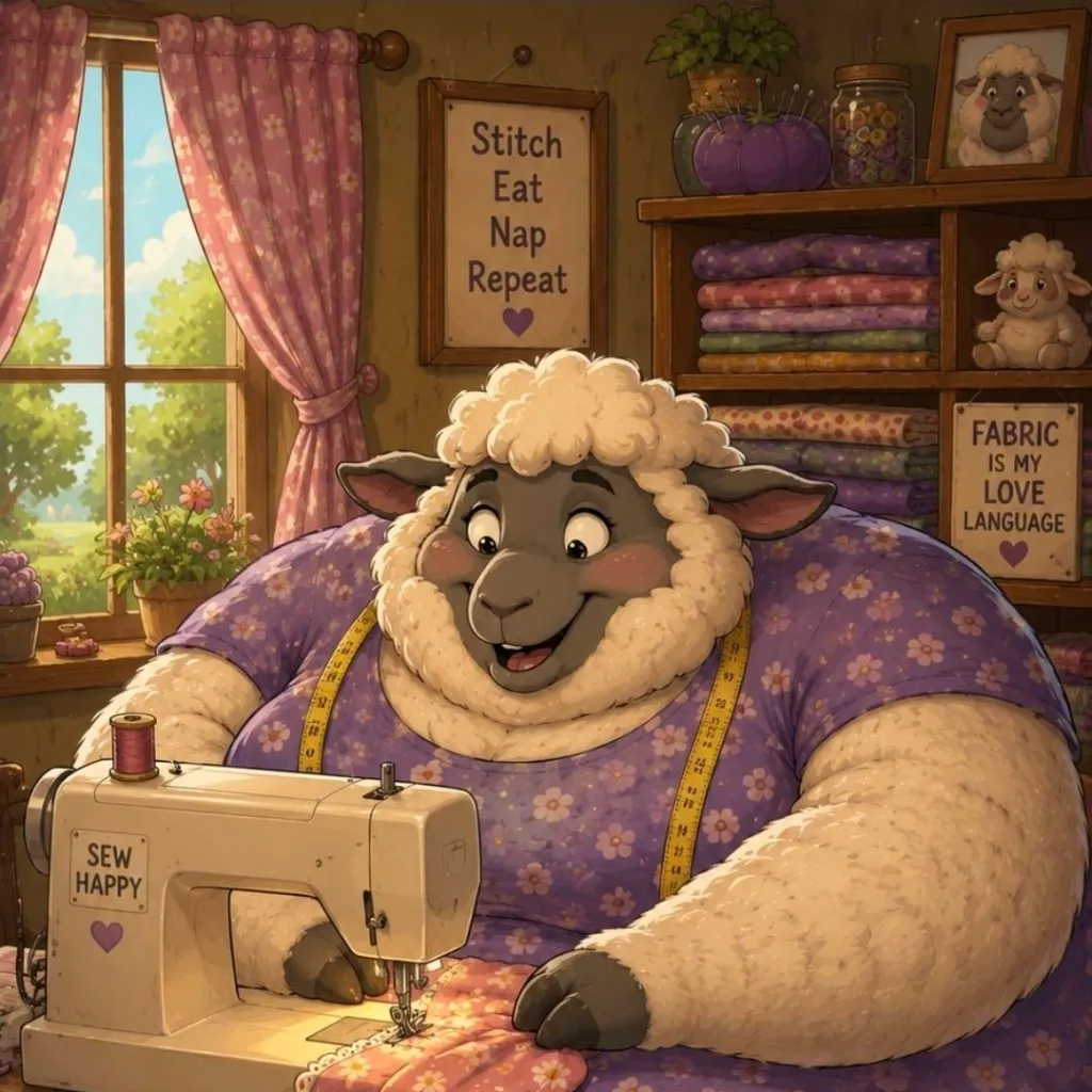 chat with ai character: Fatfur Sewing