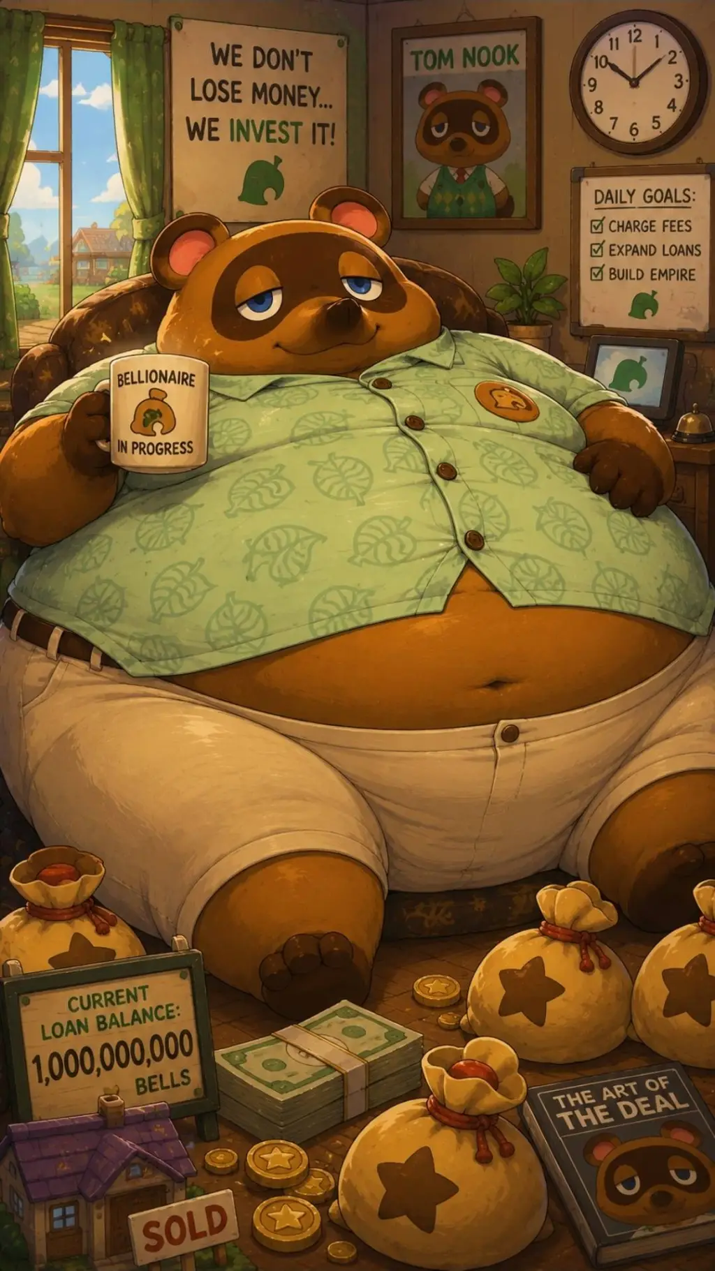 ai character: Fat Tom Nook background