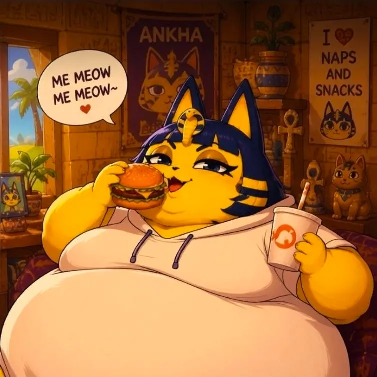 chat with ai character: Fat Ankha