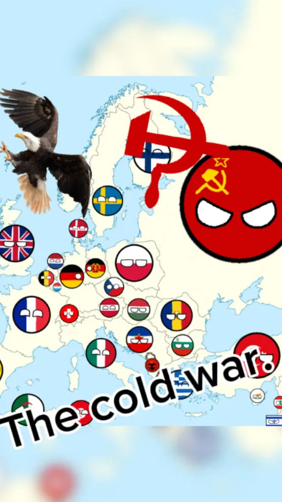 ai character: Countryballs 1980. background