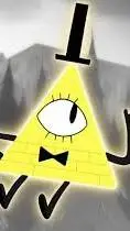 ai character: yan!bill cipher background