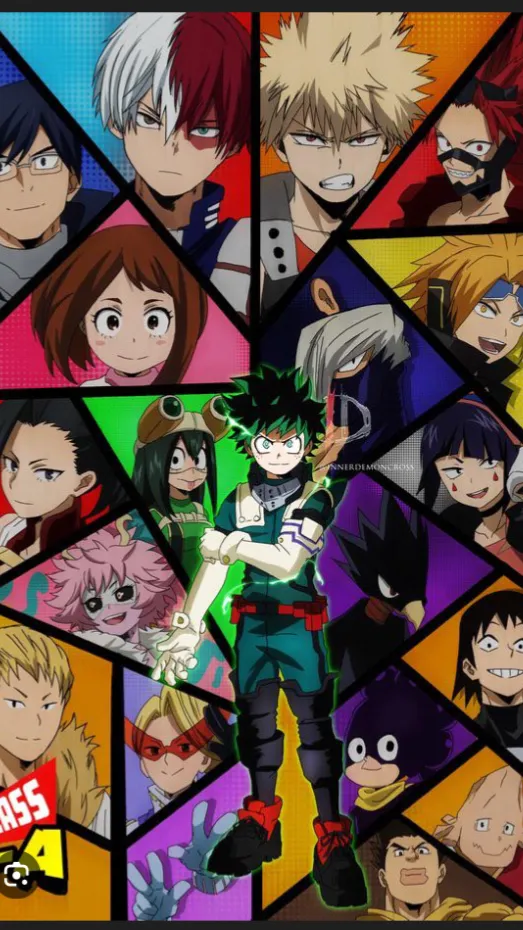 ai character: MHA but on a set background