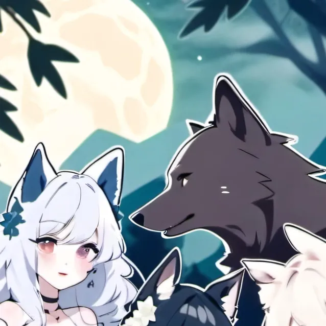 chat with ai character: 4 werewolfsisters