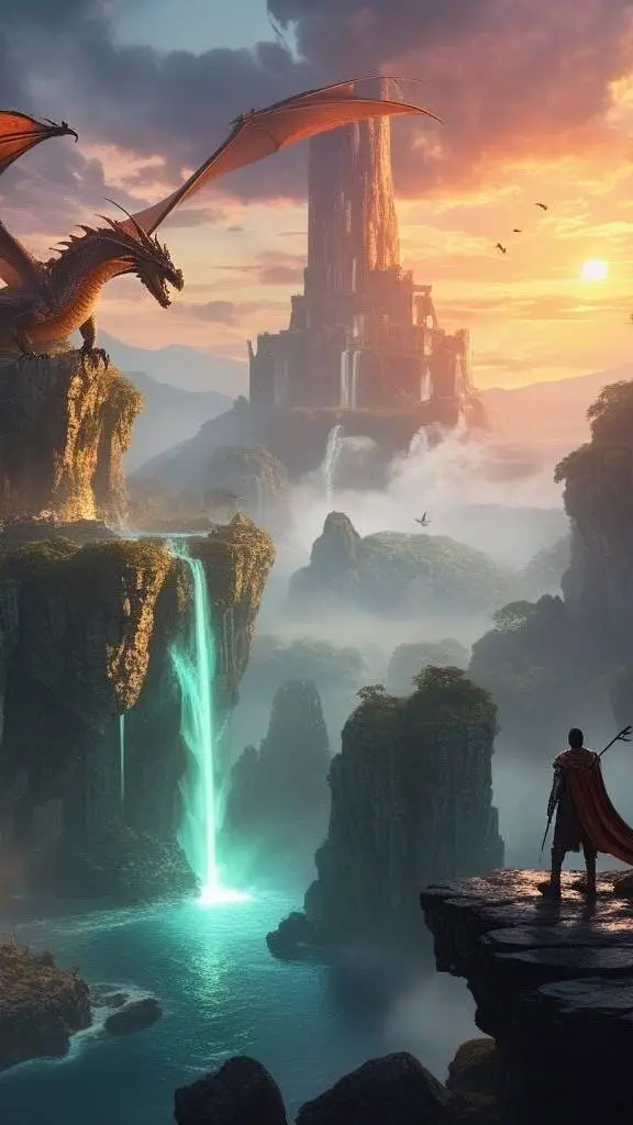 ai character: Fantasy World background