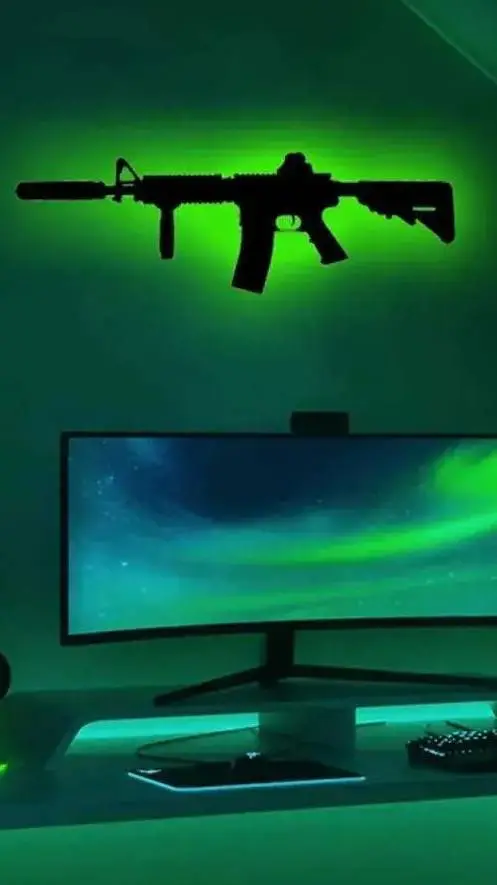 ai character: gaming room background