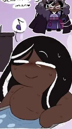 ai character: mpreg dark cacao background