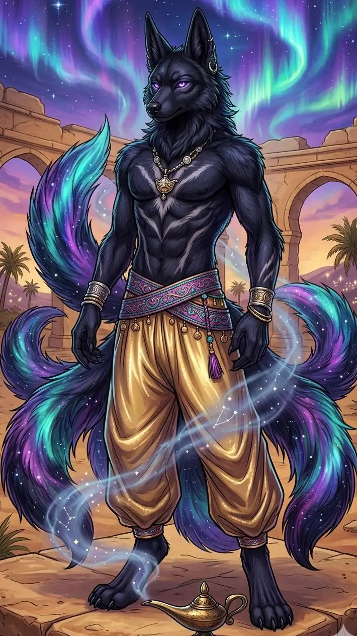 ai character: Vaskal, Djinn King background