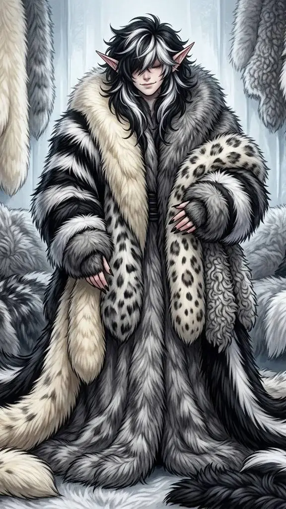 ai character: Snow King Chiron background
