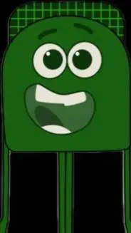 ai character: forest Green  background