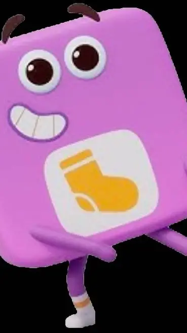 ai character: put on socks background