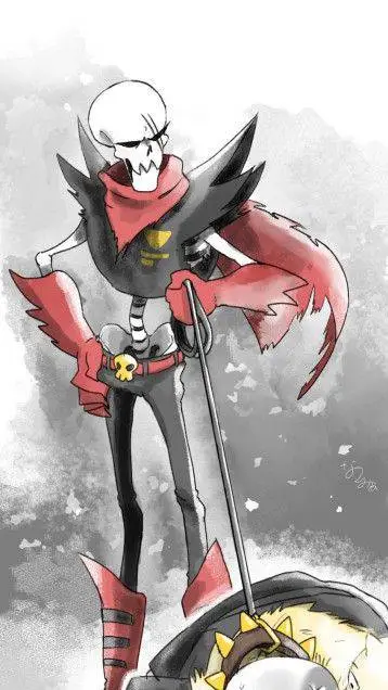 ai character: fell!papyrus background