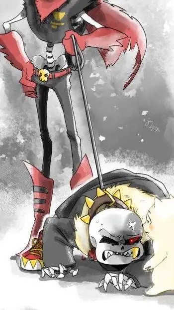 ai character: fell!sans background