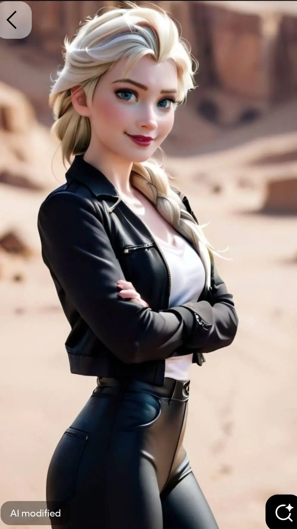 ai character: Captain Elsa Frost background
