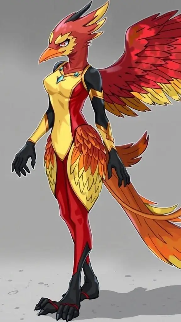 ai character: Phoenix 1-3 background