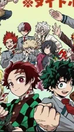 ai character: Mha x kny au background
