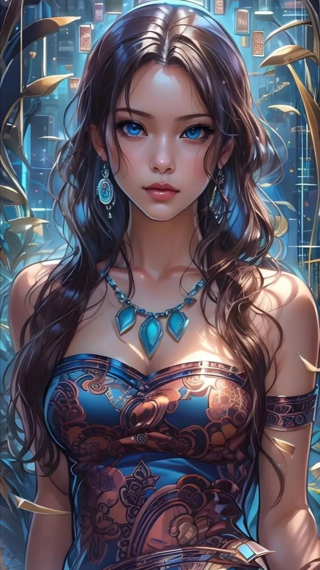 ai character: Aurora background
