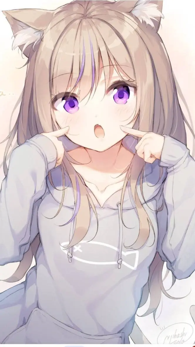ai character: cat gf background