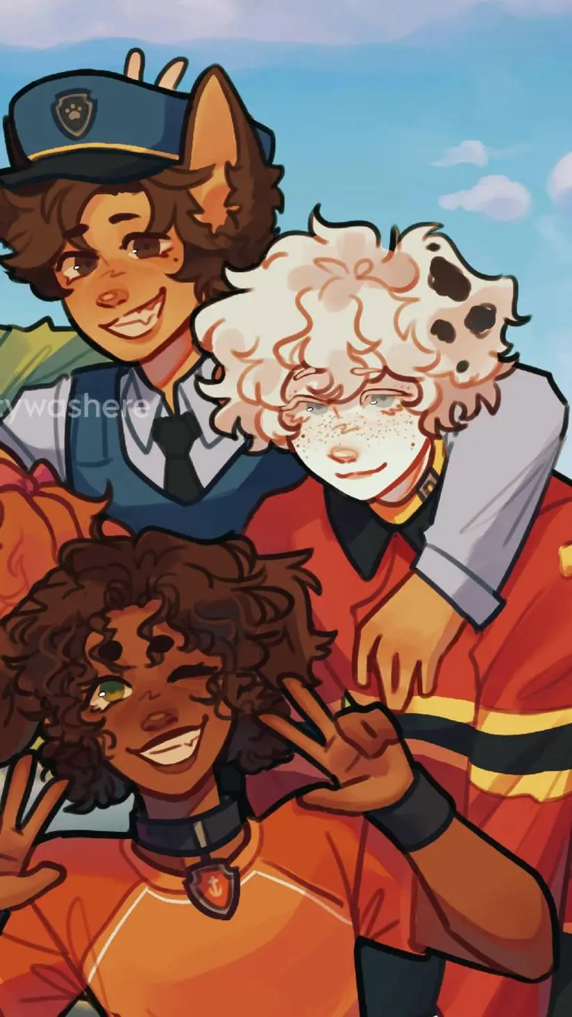 ai character: Paw Patrol Humans background