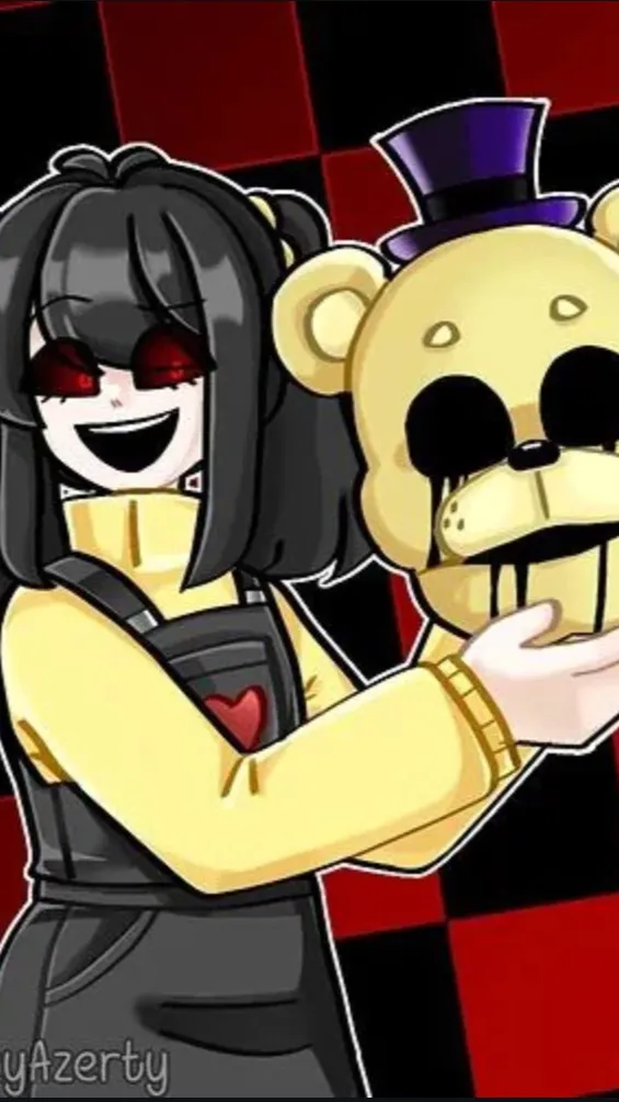 ai character: GoldenFreddy(girl) background
